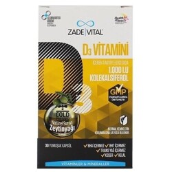 Zade Vital D3 Vitamini 30 Kapsül - 